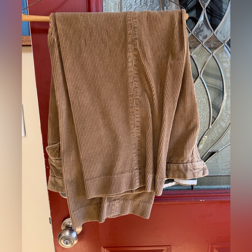 L.L. Bean Men's Corduroy Pants in Light Brown